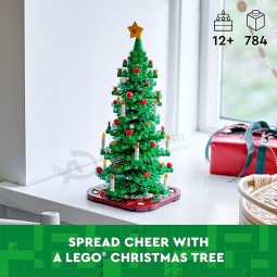 Christmas Tree Toy Building Set for Kids, Collectible Holiday Home Decor, Tabletop Christmas Tree Gift, Festive Craft Project