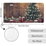 Christmas Tree Front License Plate Beautiful Gift Boxes Christmas Fir Tree Metal Plates Vanity Tag Aluminum Novelty for Men 6 X 12 Inch