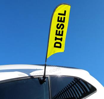Factory Direct Sale Team Car Flags Car Swooper Flag with high quality and any size