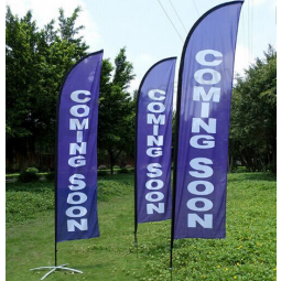 Printed Advertising Swooper Flag Feather Flag factory with high quality and any size
