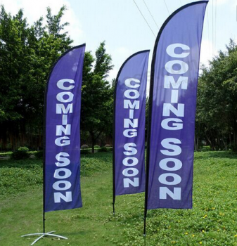 Printed Advertising Swooper Flag Feather Flag factory with high quality and any size
