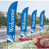 Double Sided Feather Banners Feather Flags for Advertising with high quality and any size