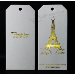 Wholesale Fashionable Gold Foil Clothing Hang Tag