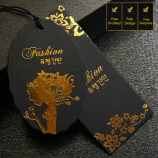 étiquette faite sur cOMMande de papier d'habilleMent de papier d'or à vendre