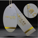 Garment Paper Hang Tag Gold Foil Swing Tag Factory