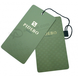 Factory Wholesale Custom Paper Hang Tag for Clothing