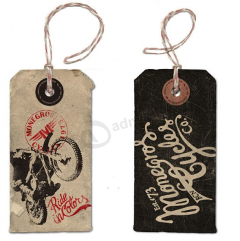 China Factory Printed Kraft Paper Hang Tag for Jeans