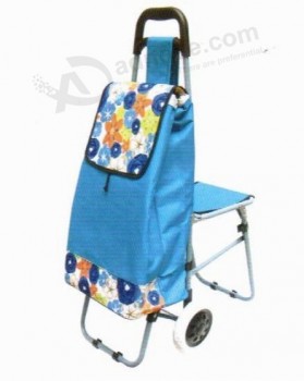 2017 Newest Design Shopping Trolley Bag with Stool 