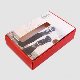 Calcetines de papel cajas de presentación - ventana de ventana de visualización troquelada