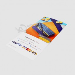 Cheap custom coloring 3 fold brochure printing service