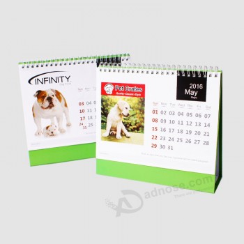 Calendrier scolaire aniMal personnalisé avec double liaison yo blanc