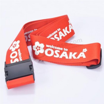Wholesale travel luggage strap with printing logo