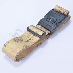 Factory Custom Travel luggage belt with lock
