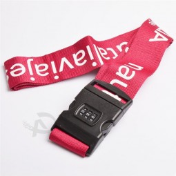 Factory Sale Silk Screen Printing Luggage Belt with lock