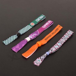 Promotional Polyester fabric wrist lanyard custom