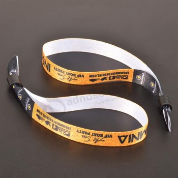 Custom single use fabric bracelets for party