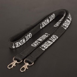 Benutzerdefinierte LoGo Doppelhaken Tube Lanyard 