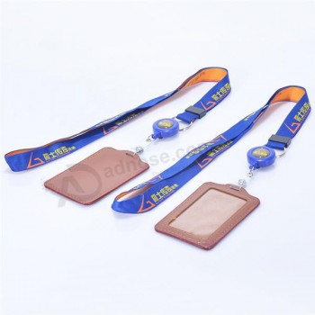 Custom polyester woven Lanyards with id holder