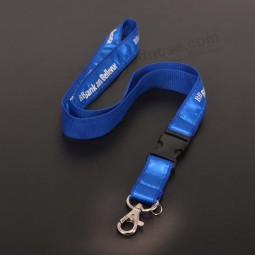 新しいカスタムポリエステルのサテンlanyards安い卸売