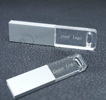 MeMoria del USB disco bastone loGo personalizzato cystal