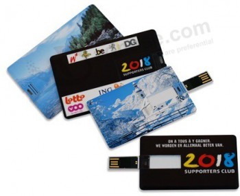 Card USB Flash Drive with twin surface printing with your logo