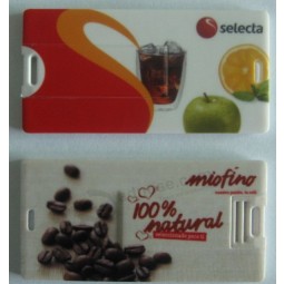 Plastic Custom LOGO Bank card pendrive with your logo