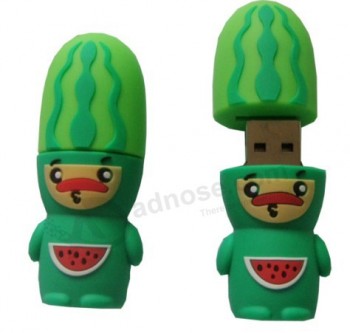 Cartoon Green watermelon USB Flash Disk For Sale