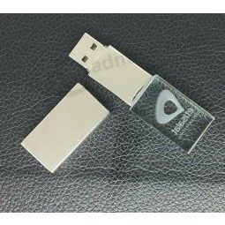 Disco de MeMória flash USB de cristal 3d prOMocional