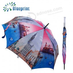 Custom acrylic handle photo designer umbrella