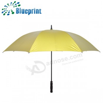 Factory wholesale golden fabric golf umbrella