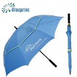 Double layer windproof promotional quality golf umbrella