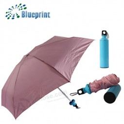 Großhandelscooler faltender Wasserflaschenregenschirm