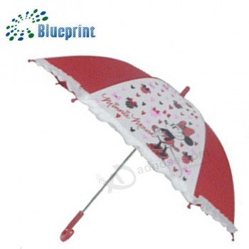 Paraguas de niña de niños de disney de encaje personalizado