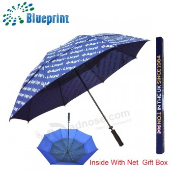 Guarda-chuva de golfe da caixa de presente da embalagem com rede