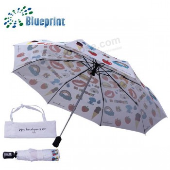 Custom best lady shade 3 folded mini umbrella