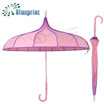 Forma de pagoda boda regalo paraguas caliente