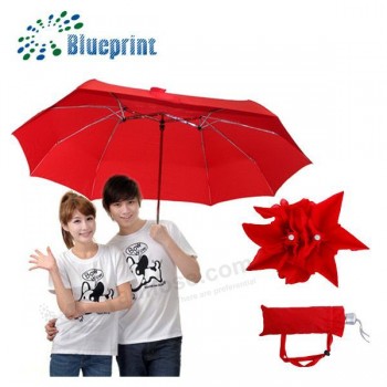 カスタマイズされた二人の人の折り畳み夫婦の傘