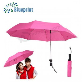 Unieke op maat gemaakte dubbele persoon paar opvouwbare paraplu