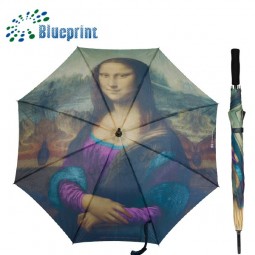 Long shaft fiberglass wholesale stick umbrellas for sale