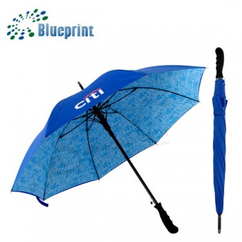 Guarda-chuva feito sob encomenda da vara da dupla camada do banco do citi do logotipo