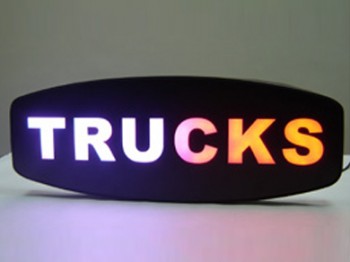 GesIchcht Acryl leuchtend LED DekoratIchon Kanal Logo