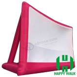 Outdoor Advertising Red Inflatable Movie Screen with your logo