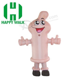 콘돔 움직일 수있는 광고 풍선 만화 캐릭터