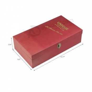 Caja de vino doble personalizada barata-Etiqueta privada roja