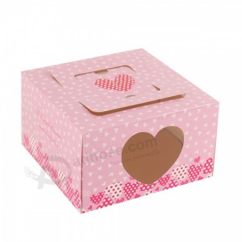 Benutzerdefinierte Druck Cupcake Box-Umwelt dekorative