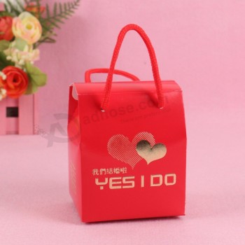 도매 선물 상자 가방-빨간색 고급 아름 다운