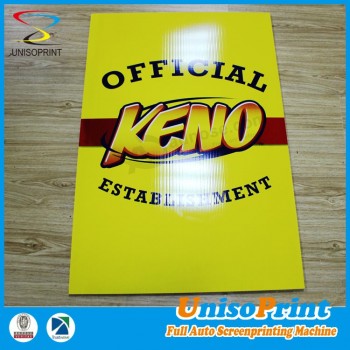High-end uv flat bed printing for advertising board with your logo