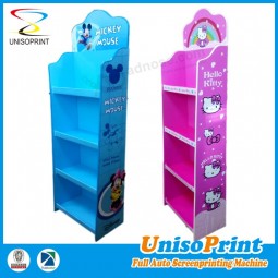 Factory manufacturing disposable children product display stands with high quality