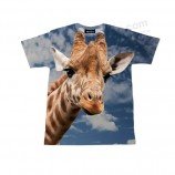 All'ingrosso siMpatico aniMale subliMazione staMpa tees - giraffa