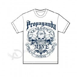 Silk Screen Printed White T-shirt for sale